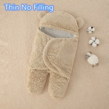 Load image into Gallery viewer, Baby Sleeping Bag Ultra-Soft Fluffy Fleece Newborn Receiving Blanket
