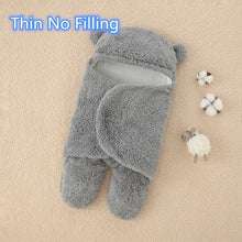 Load image into Gallery viewer, Baby Sleeping Bag Ultra-Soft Fluffy Fleece Newborn Receiving Blanket
