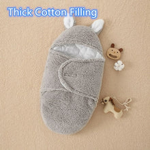 Load image into Gallery viewer, Baby Sleeping Bag Ultra-Soft Fluffy Fleece Newborn Receiving Blanket
