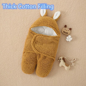 Baby Sleeping Bag Ultra-Soft Fluffy Fleece Newborn Receiving Blanket