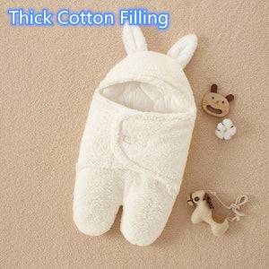 Baby Sleeping Bag Ultra-Soft Fluffy Fleece Newborn Receiving Blanket