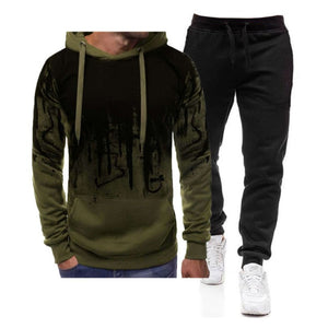 Set Hoodie Sets Men Tracksuit Sportswear Hoodies+Sweatpant 2 Pieces