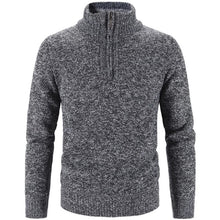 Load image into Gallery viewer, Winter Men Fleece Thicker Sweater Half Zipper
