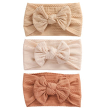 Load image into Gallery viewer, 3Pcs/Lot Cable Knit Baby Headbands For Children Elastic Baby Girl
