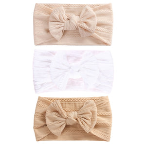 3Pcs/Lot Cable Knit Baby Headbands For Children Elastic Baby Girl