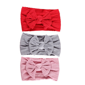 3Pcs/Lot Cable Knit Baby Headbands For Children Elastic Baby Girl