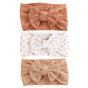 3Pcs/Lot Cable Knit Baby Headbands For Children Elastic Baby Girl