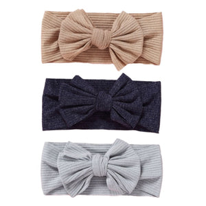 3Pcs/Lot Cable Knit Baby Headbands For Children Elastic Baby Girl