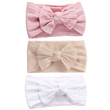 Load image into Gallery viewer, 3Pcs/Lot Cable Knit Baby Headbands For Children Elastic Baby Girl
