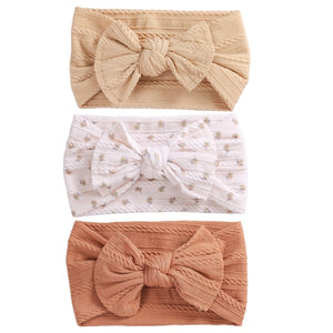 3Pcs/Lot Cable Knit Baby Headbands For Children Elastic Baby Girl