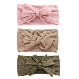 3Pcs/Lot Cable Knit Baby Headbands For Children Elastic Baby Girl