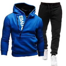 Load image into Gallery viewer, Men Casual Tracksuit Sweatshirt+Sweatpant 2 Pieces Set
