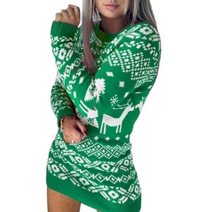 Winter Long Sleeve Loose Christmas Dresses