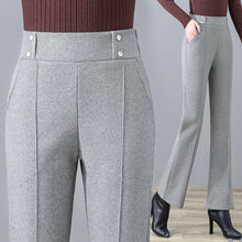 Load image into Gallery viewer, Woolen Pants Women Winter High Waisted
