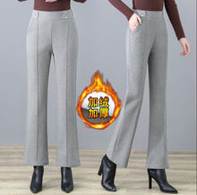 Load image into Gallery viewer, Woolen Pants Women Winter High Waisted
