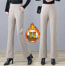 Load image into Gallery viewer, Woolen Pants Women Winter High Waisted
