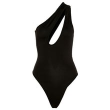 Load image into Gallery viewer, One Shoulder Bodycon Bodysuit
