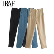 Load image into Gallery viewer, TRAF Women Chic Fashion With Seam Detail Office Wear Pants
