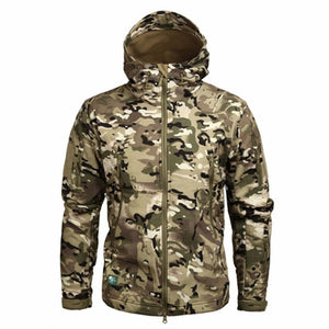 Shark Soft Shell Military Tactical Jacket Men Waterproof