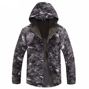 Shark Soft Shell Military Tactical Jacket Men Waterproof