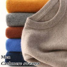 Load image into Gallery viewer, Men Cashmere Sweater Autumn Winter Soft Warm Jersey
