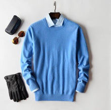 Load image into Gallery viewer, Men Cashmere Sweater Autumn Winter Soft Warm Jersey
