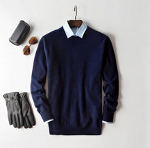 Load image into Gallery viewer, Men Cashmere Sweater Autumn Winter Soft Warm Jersey
