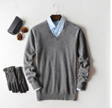 Load image into Gallery viewer, Men Cashmere Sweater Autumn Winter Soft Warm Jersey
