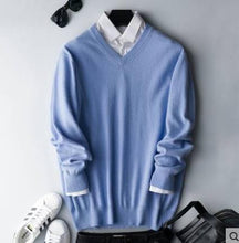 Load image into Gallery viewer, Men Cashmere Sweater Autumn Winter Soft Warm Jersey
