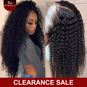 13x4 Kinky Curly Lace Front Human Hair Wigs