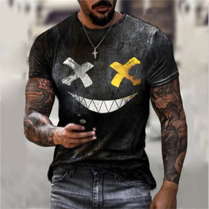 Man Fashion T shirt -shirt O-neck Casual Short Sleeve Tops Men Clothes