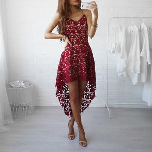 Off Shoulder Lace Patchwork Elegant Dress