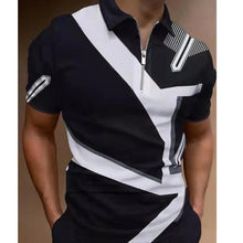 Load image into Gallery viewer, Polo Shirt Joining Together Letters Color Polo Shirts
