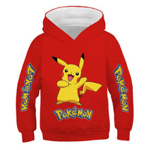 Load image into Gallery viewer, 4-14 Years Children Baby Boys Pikachu Sweatshirt Children Tops Kids Boys Girls Tops Clothes Cotton Printing Pαkemon Hoodies
