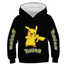 Load image into Gallery viewer, 4-14 Years Children Baby Boys Pikachu Sweatshirt Children Tops Kids Boys Girls Tops Clothes Cotton Printing Pαkemon Hoodies
