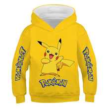 Load image into Gallery viewer, 4-14 Years Children Baby Boys Pikachu Sweatshirt Children Tops Kids Boys Girls Tops Clothes Cotton Printing Pαkemon Hoodies
