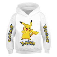 Load image into Gallery viewer, 4-14 Years Children Baby Boys Pikachu Sweatshirt Children Tops Kids Boys Girls Tops Clothes Cotton Printing Pαkemon Hoodies
