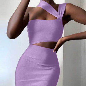 Bandage Dresses High Quality Summer Tan Cut Out Bodycon