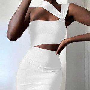 Bandage Dresses High Quality Summer Tan Cut Out Bodycon