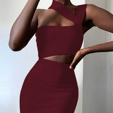 Load image into Gallery viewer, Bandage Dresses High Quality Summer Tan Cut Out Bodycon
