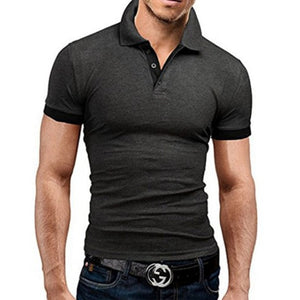 Polo Shirt Men Summer Stritching