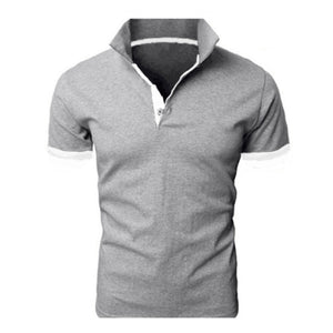 Polo Shirt Men Summer Stritching