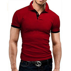 Polo Shirt Men Summer Stritching