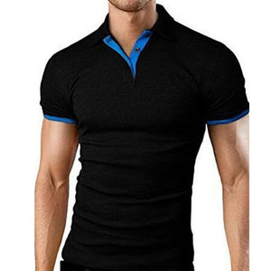 Polo Shirt Men Summer Stritching