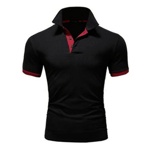 Polo Shirt Men Summer Stritching