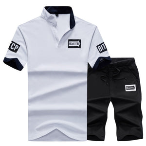 New Men Sets Fashion Sporting Full Suit Brand