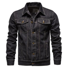 Load image into Gallery viewer, Men Denim Jackets Winter Fleece Blue Jeans Coats High Quality
