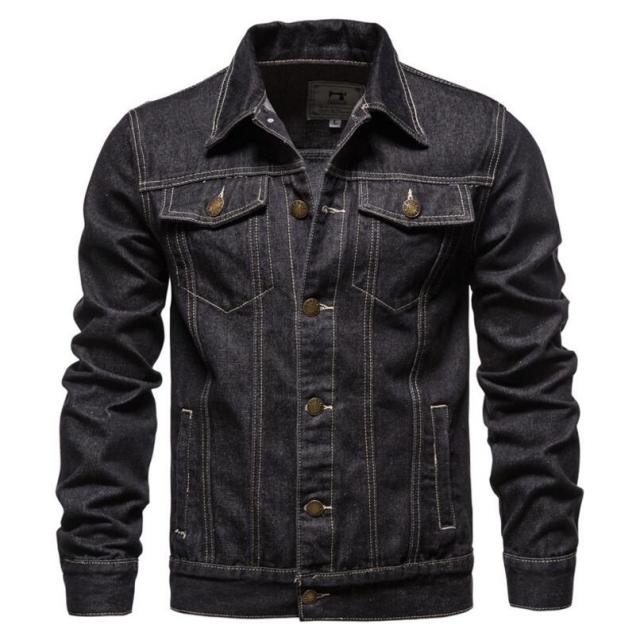 Men Denim Jackets Winter Fleece Blue Jeans Coats High Quality