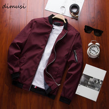 Load image into Gallery viewer, Bomber Zipper Jacket Male Casual Streetwear
