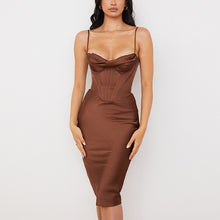 Load image into Gallery viewer, High Quality Satin Bodycon Dress Women Party Dress
